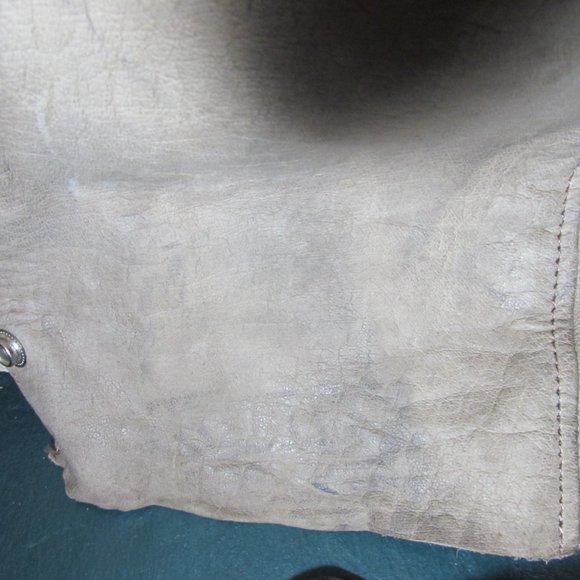 Tan/Light Brown Leather Motorcycle Biker Chaps - Picture 10 of 12